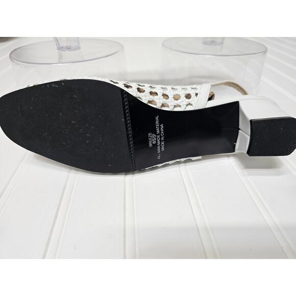 David tate womens sandals white Wicker Design Patent Leather size 8. - Picture 4 of 5